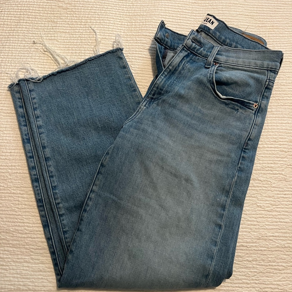 Le Jean Straight Leg Denim Pants - Sundown Wash